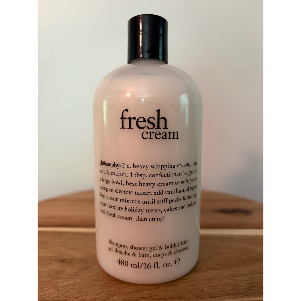 Philosophy Fresh Cream 16 Oz Shampoo Shower Gel Bubble Bath Sealed New